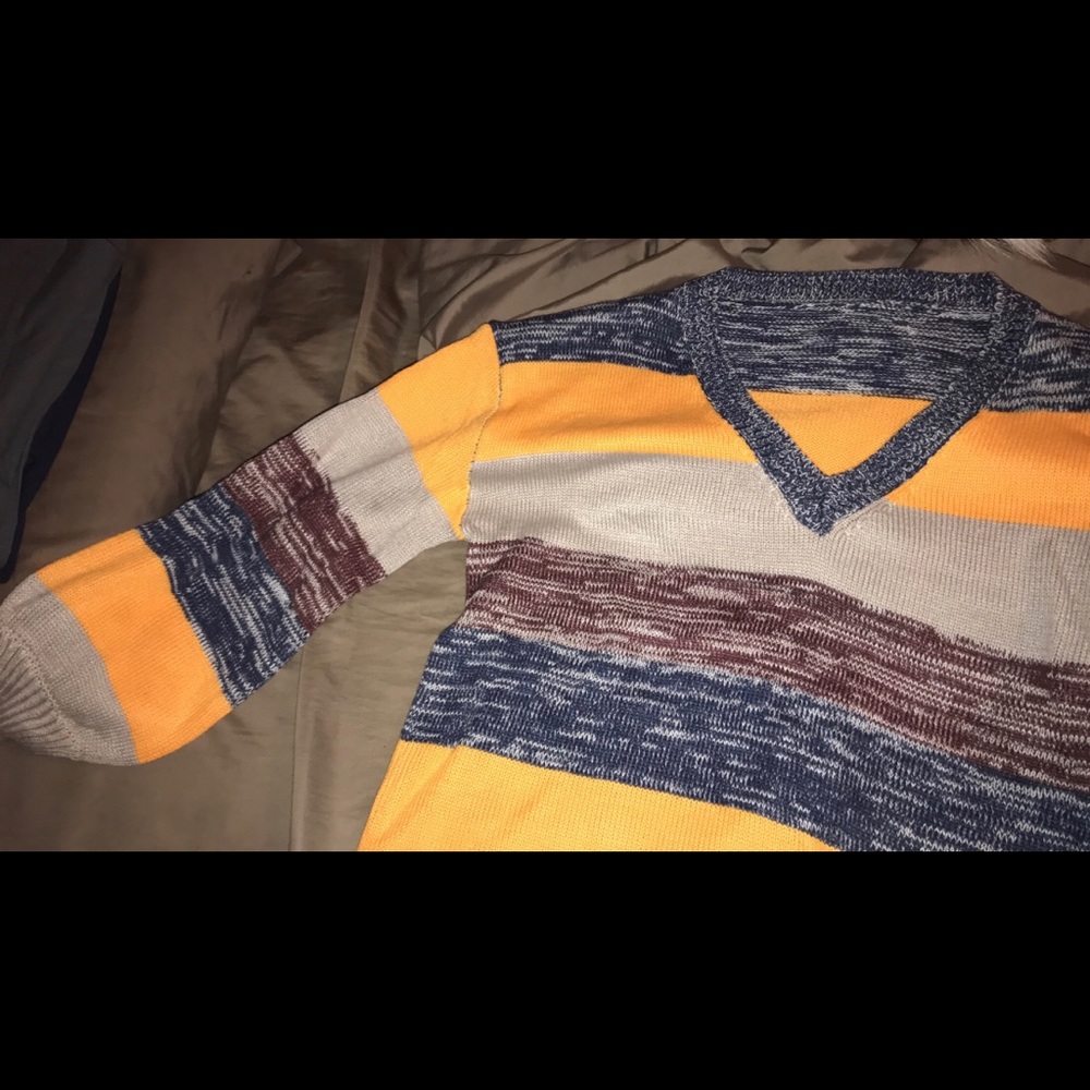 multi colored sweater